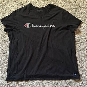 Champion Women’s Black T-Shirt. 3x.